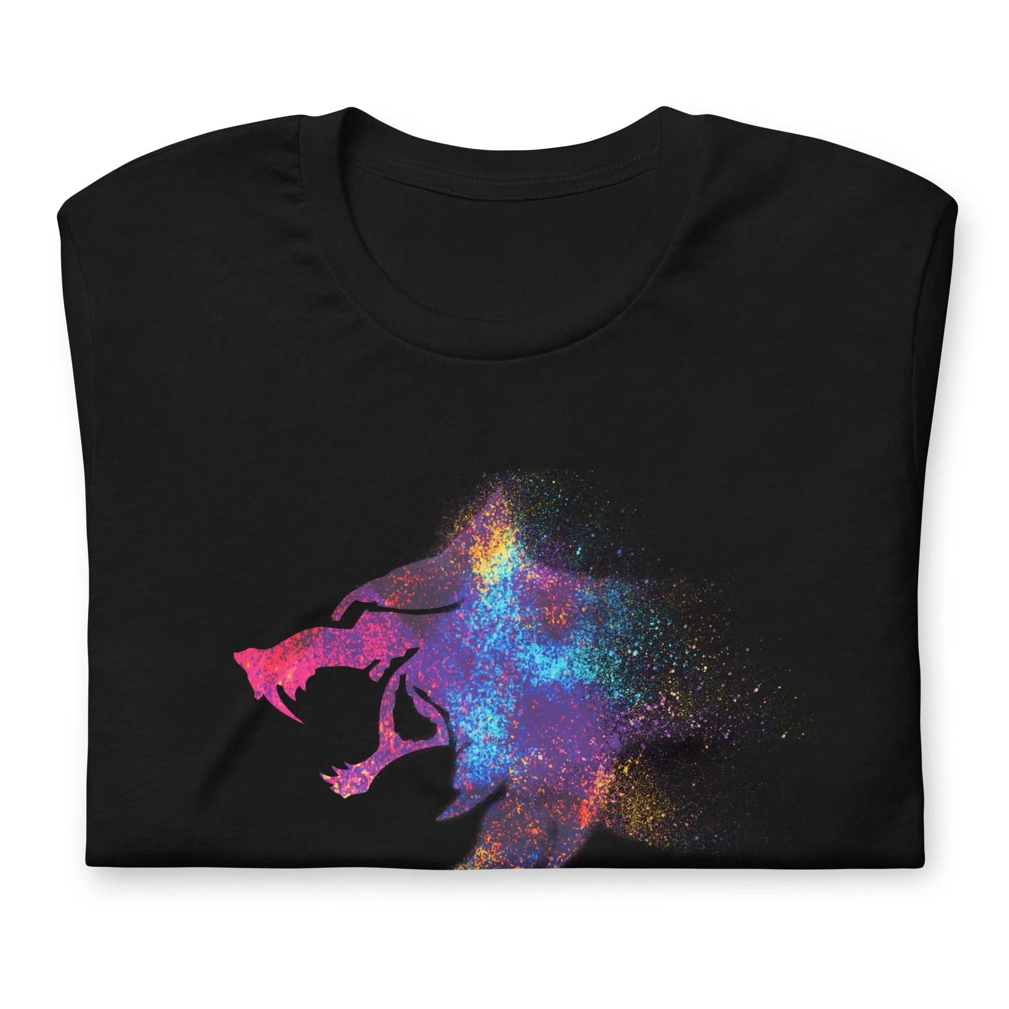 I AM WOLF Rainbow Graphic T-Shirt