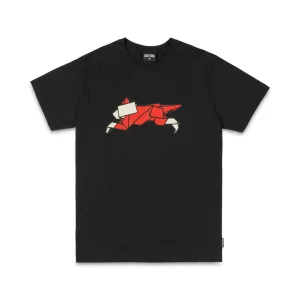ICECREAM ORIGAMI BLACK TEE