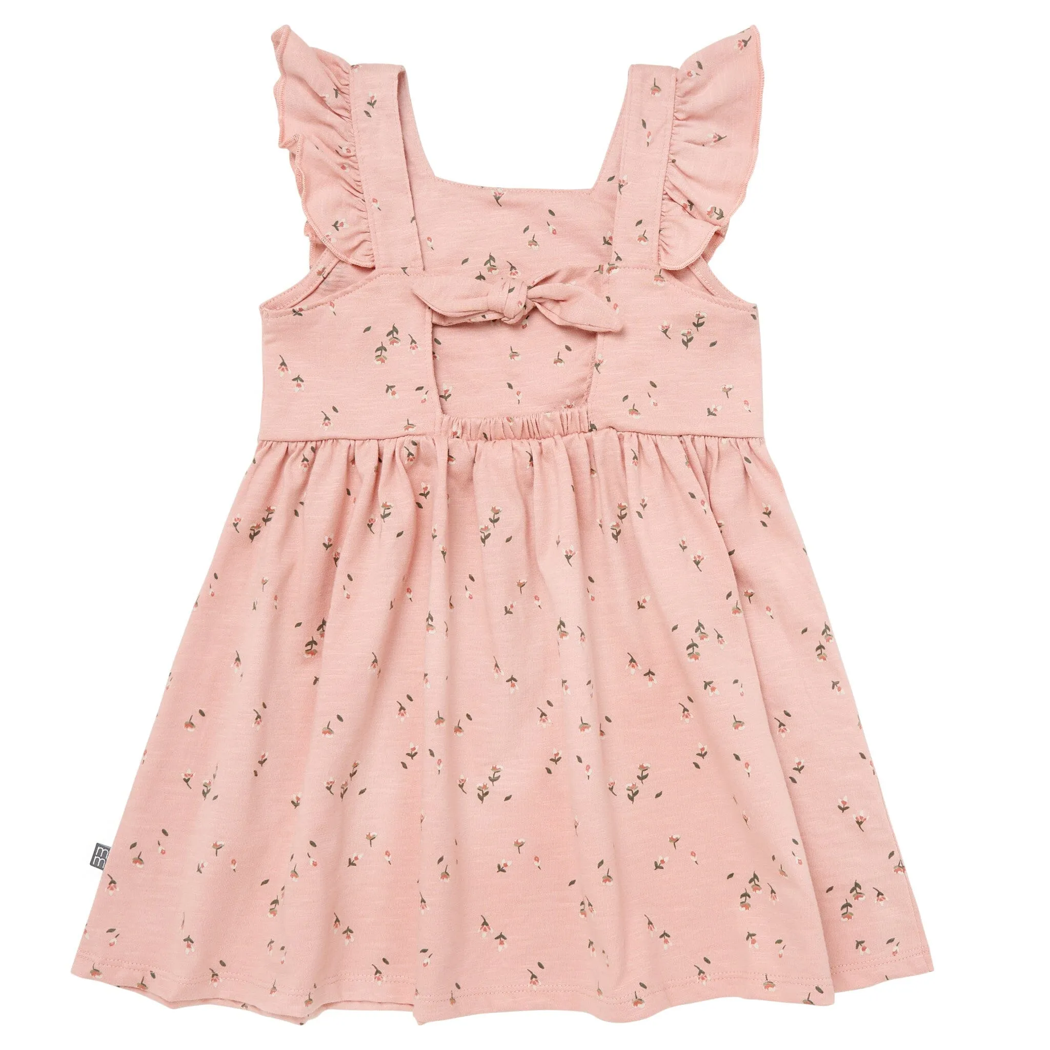 Infant & Toddler Girls Rose Tulips Bow Back Dress