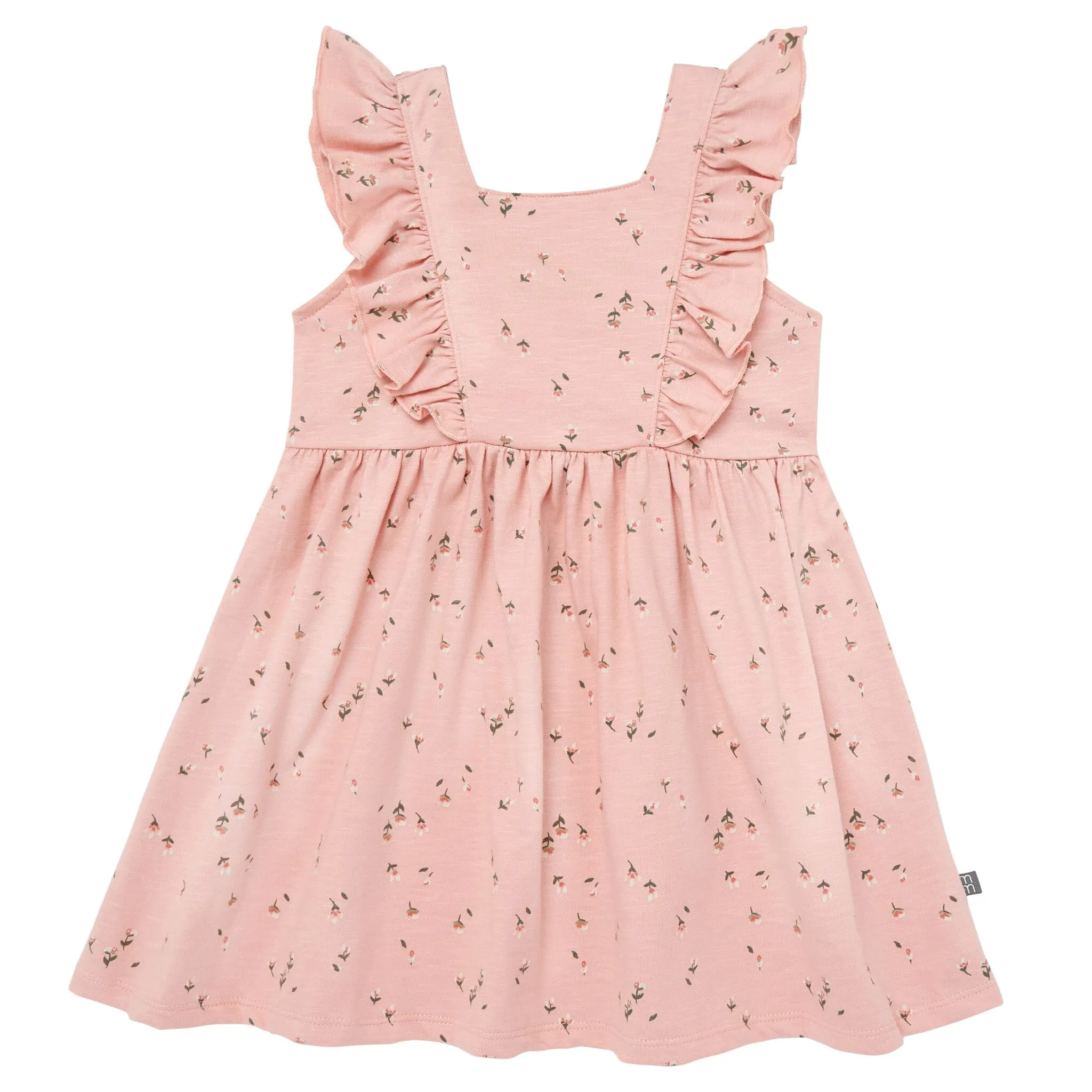 Infant & Toddler Girls Rose Tulips Bow Back Dress