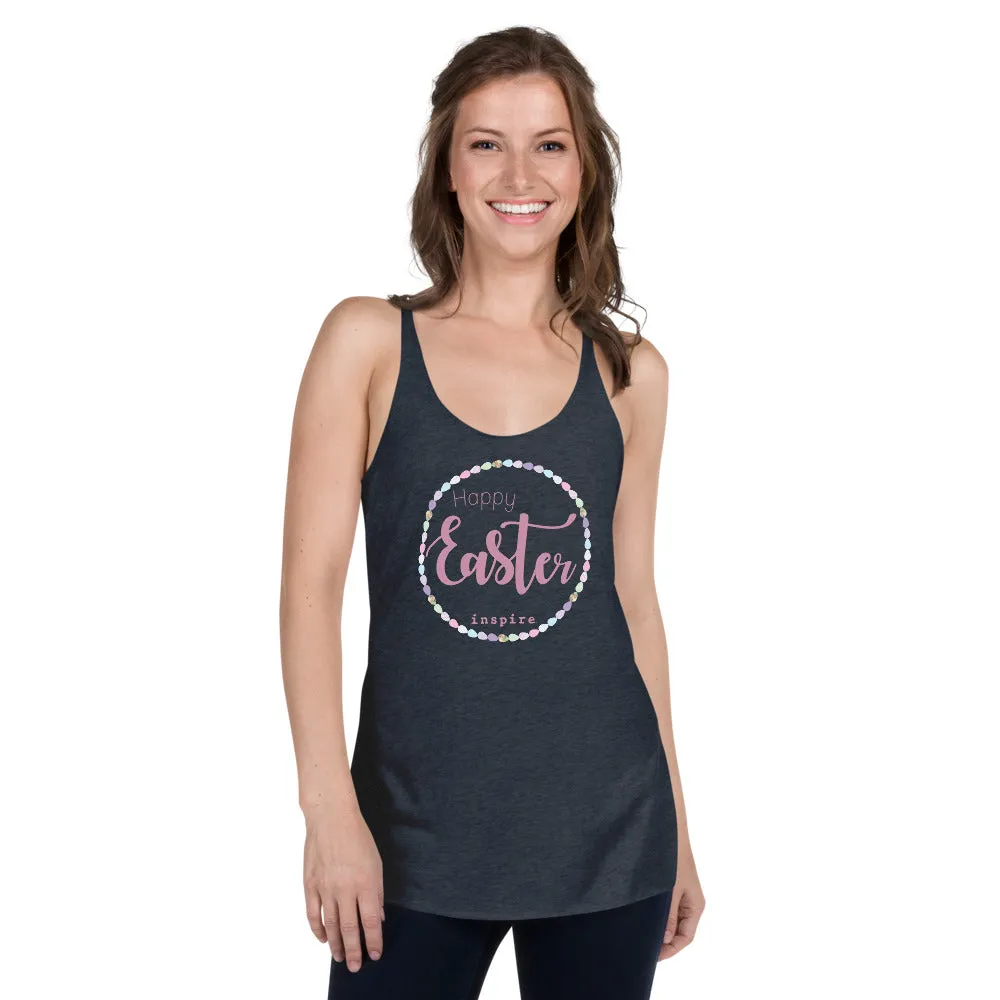 inspire Happy Easter Women's Racerback Tank