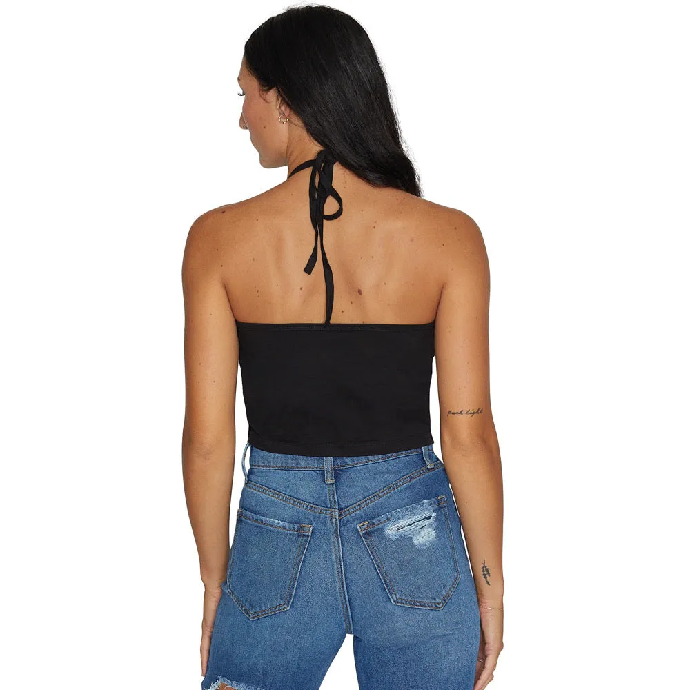 Iowa State Black Halter Top