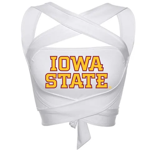 Iowa State White Multi Way Bandeau Top