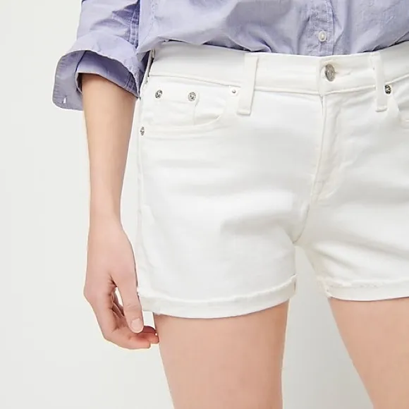 J. Crew - Denim Shorts in White