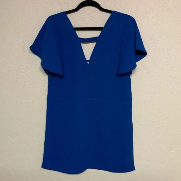 Jack by BB Dakota blue 0 to 100 shift dress size small