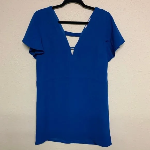 Jack by BB Dakota blue 0 to 100 shift dress size small