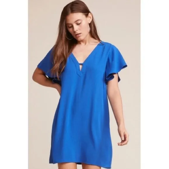 Jack by BB Dakota blue 0 to 100 shift dress size small