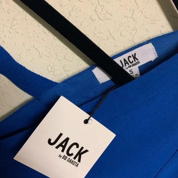 Jack by BB Dakota blue 0 to 100 shift dress size small
