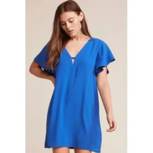 Jack by BB Dakota blue 0 to 100 shift dress size small