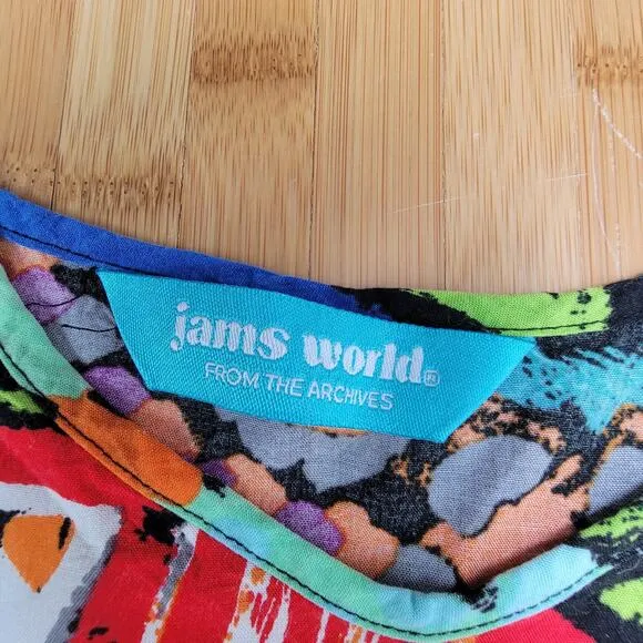 Jams World Size Large Fish Aquarium Dress Art to Wear Teacher Pockets Shift