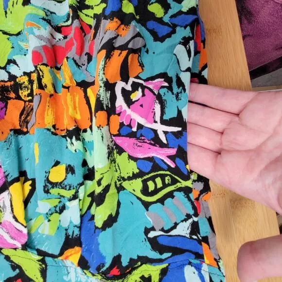 Jams World Size Large Fish Aquarium Dress Art to Wear Teacher Pockets Shift