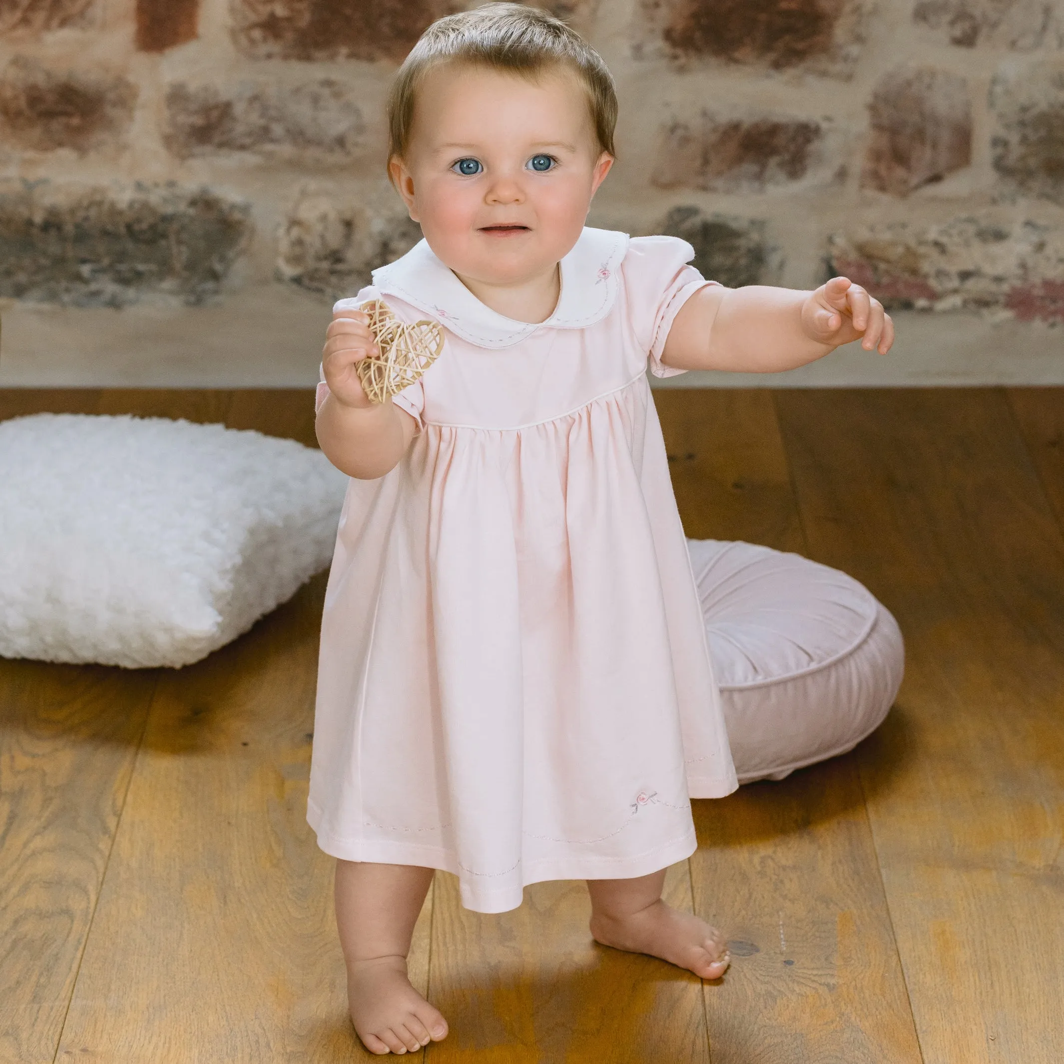 Jemima Pink Girls Pretty Summer Dress