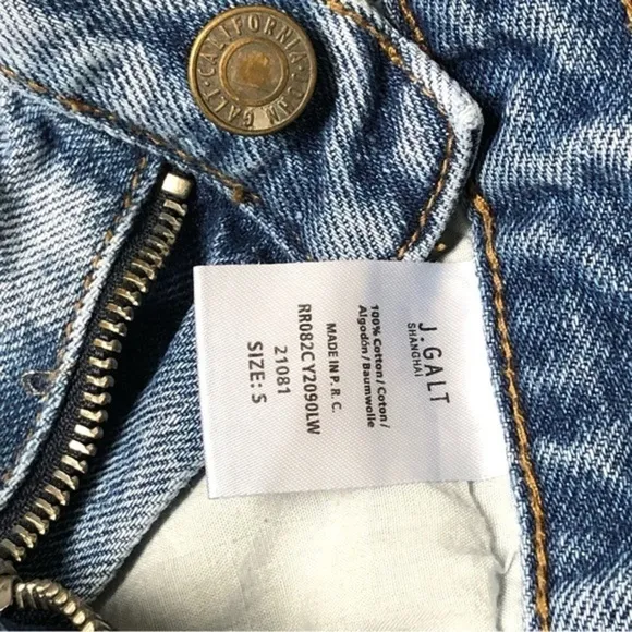 John Galt California High Rise Denim Shorts