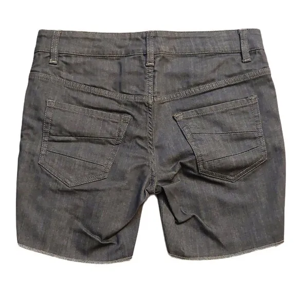 John Richmond Dark Gray Denim Shorts Sz 28 NWT