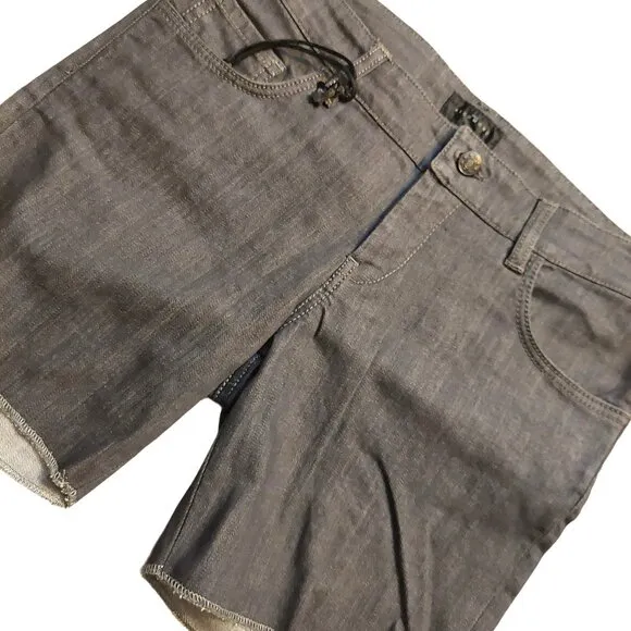 John Richmond Dark Gray Denim Shorts Sz 28 NWT