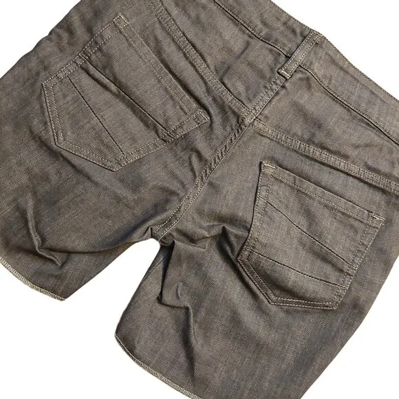 John Richmond Dark Gray Denim Shorts Sz 28 NWT