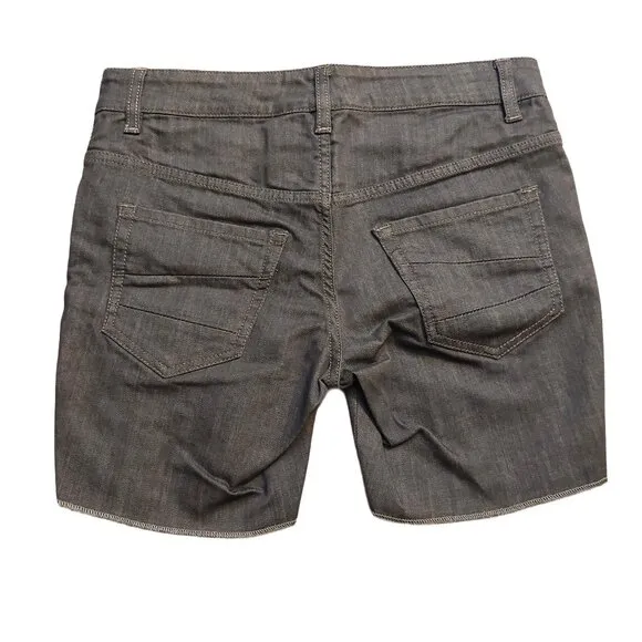 John Richmond Dark Gray Denim Shorts Sz 28 NWT