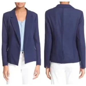 Joie Adona jacket blazer lightweight navy blue women's sz 12 NWT