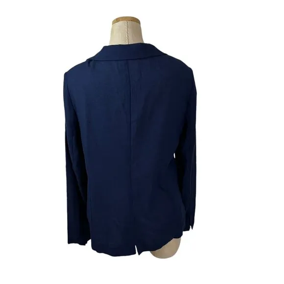 Joie Adona jacket blazer lightweight navy blue women's sz 12 NWT