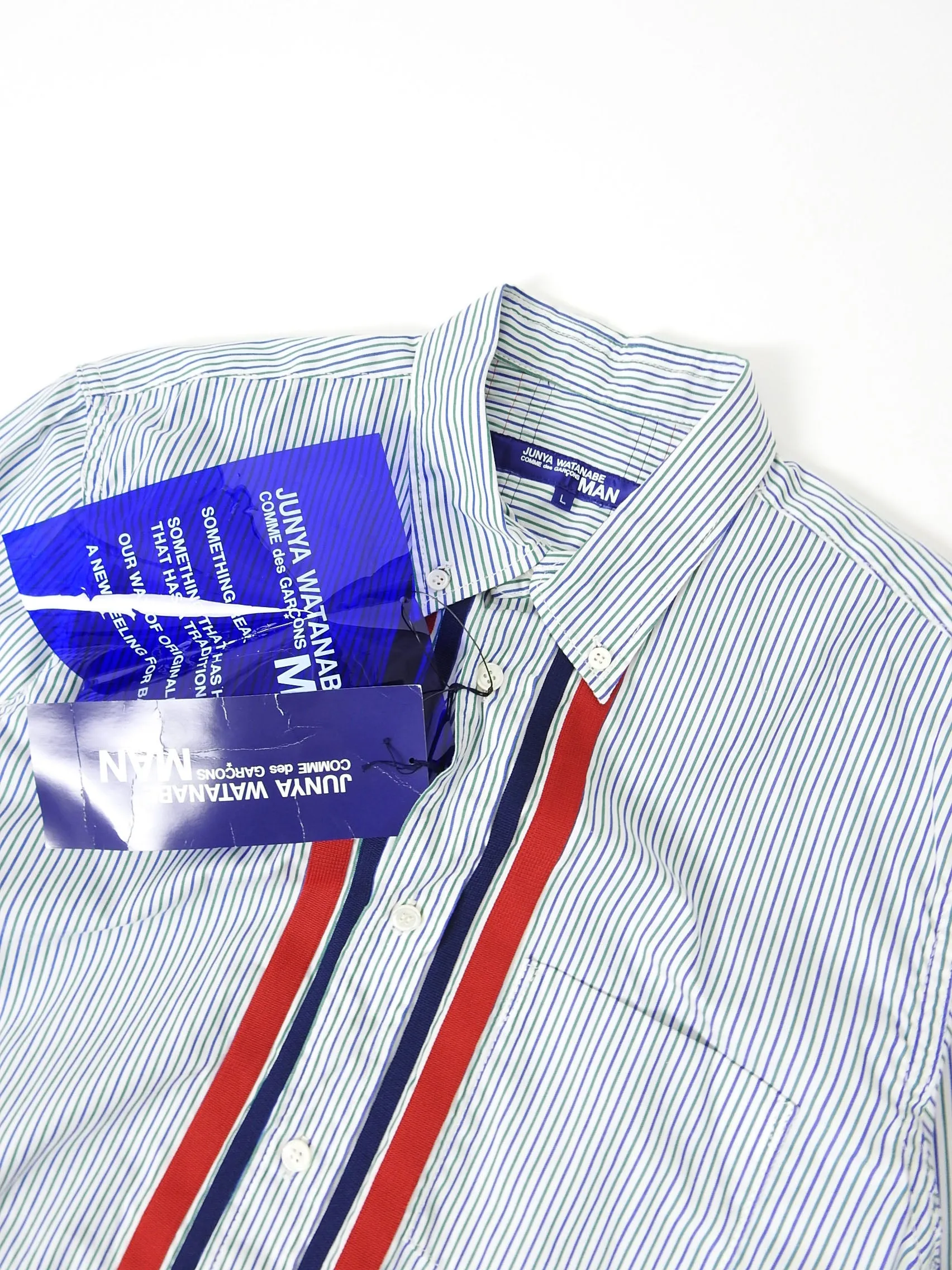 Junya Watanabe 2006 Striped Shirt Large