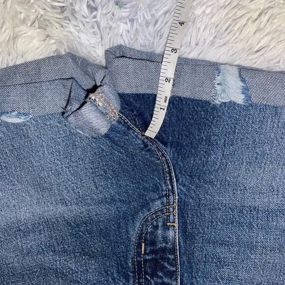 Kancan distressed hi rise shorts large