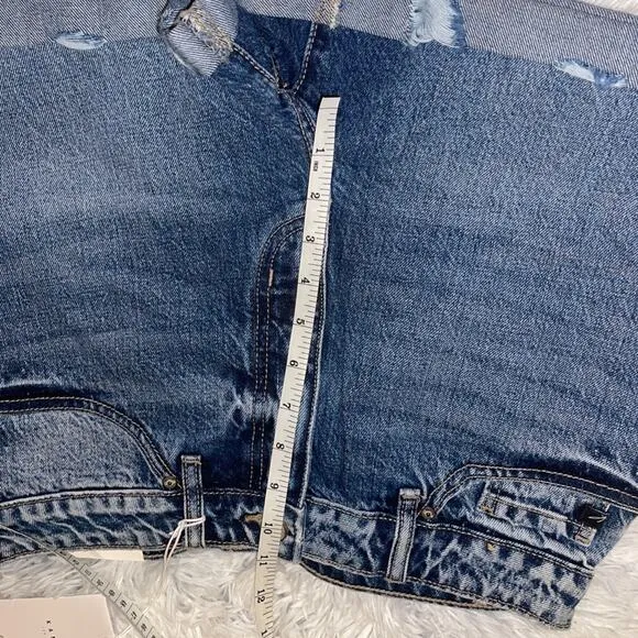 Kancan distressed hi rise shorts large