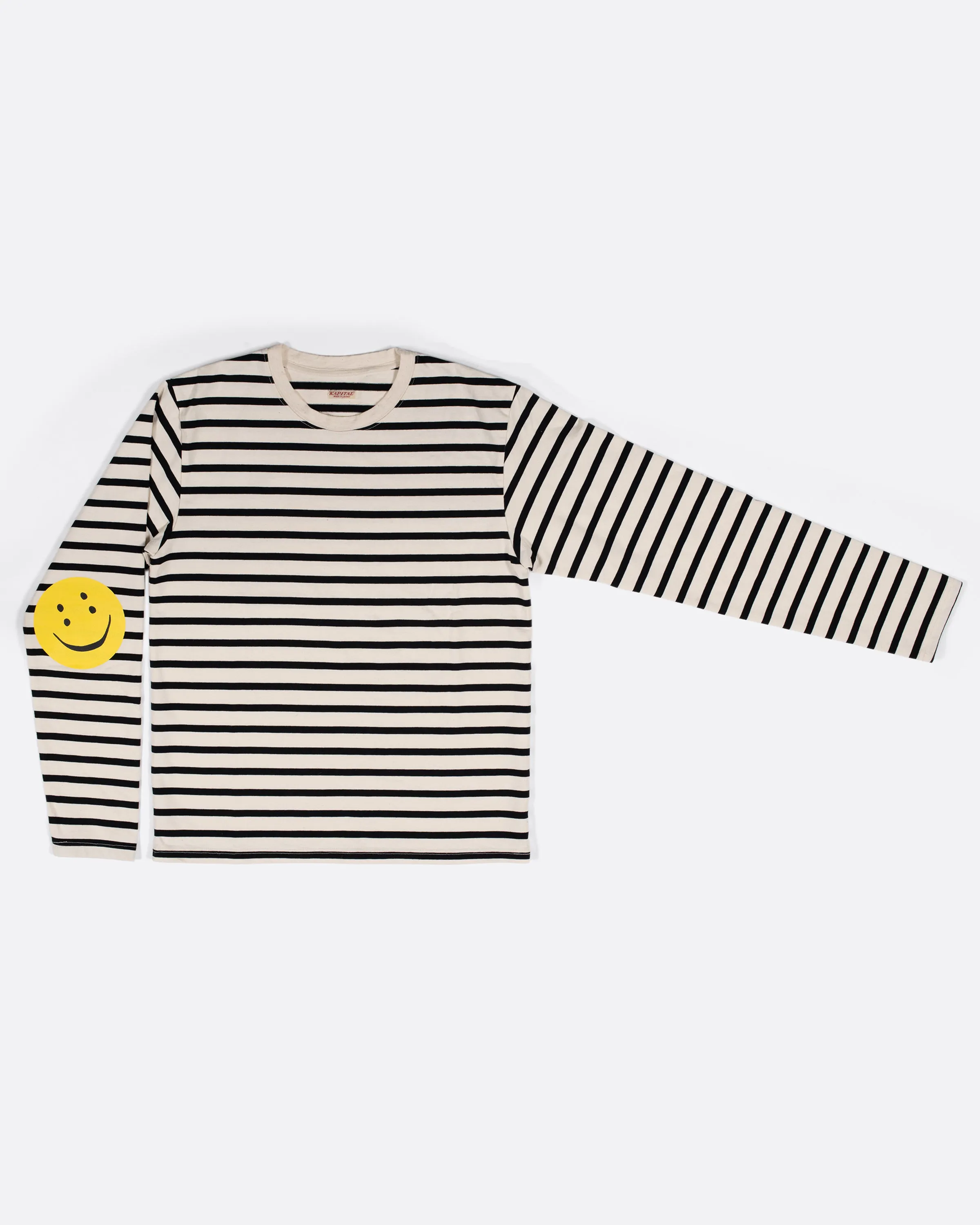 Kapital Rain Smiley Long Sleeve Shirt - Black