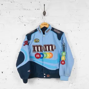 Kids M&Ms Nascar Robert Yates Racing Bomber Jacket - Blue - XL Boys