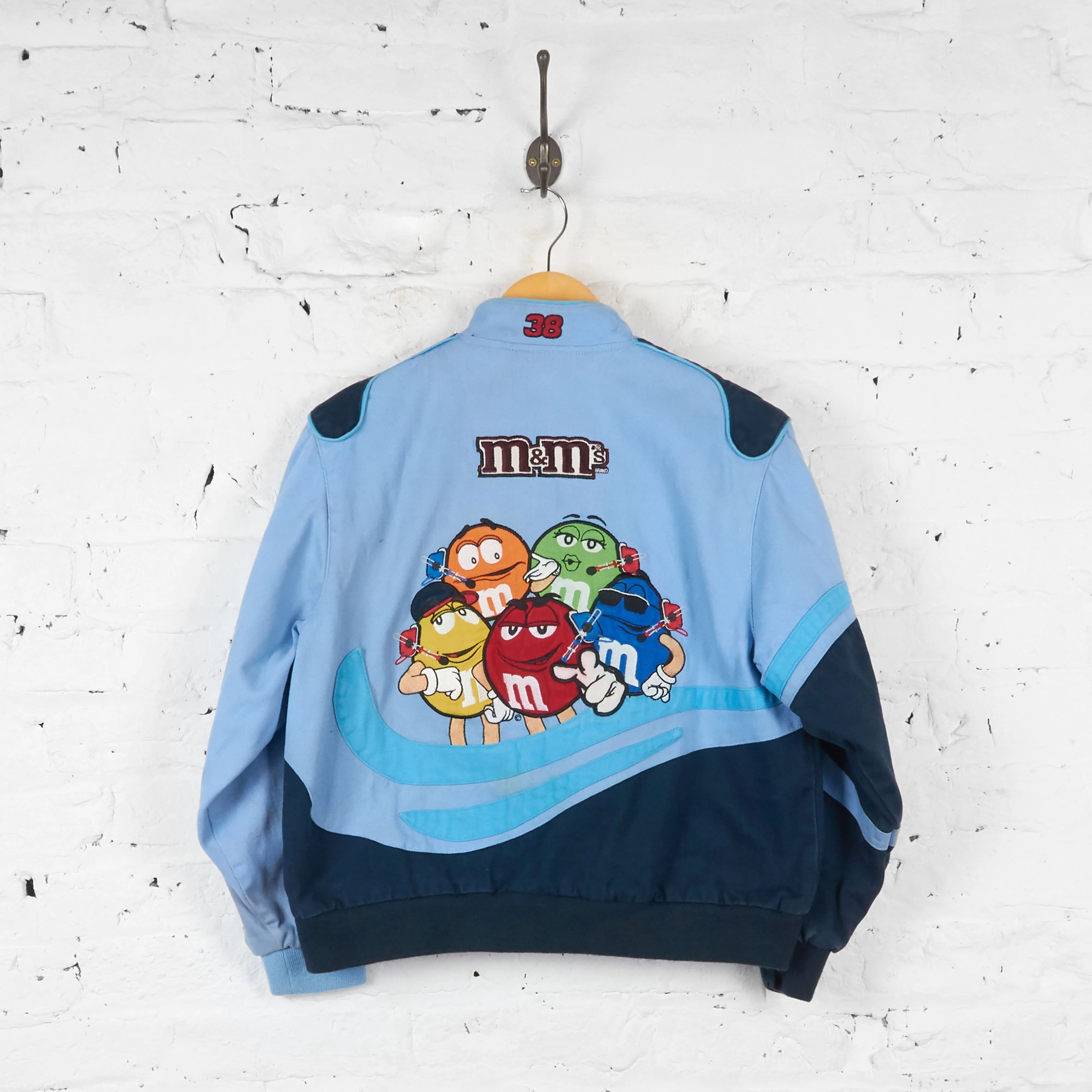 Kids M&Ms Nascar Robert Yates Racing Bomber Jacket - Blue - XL Boys