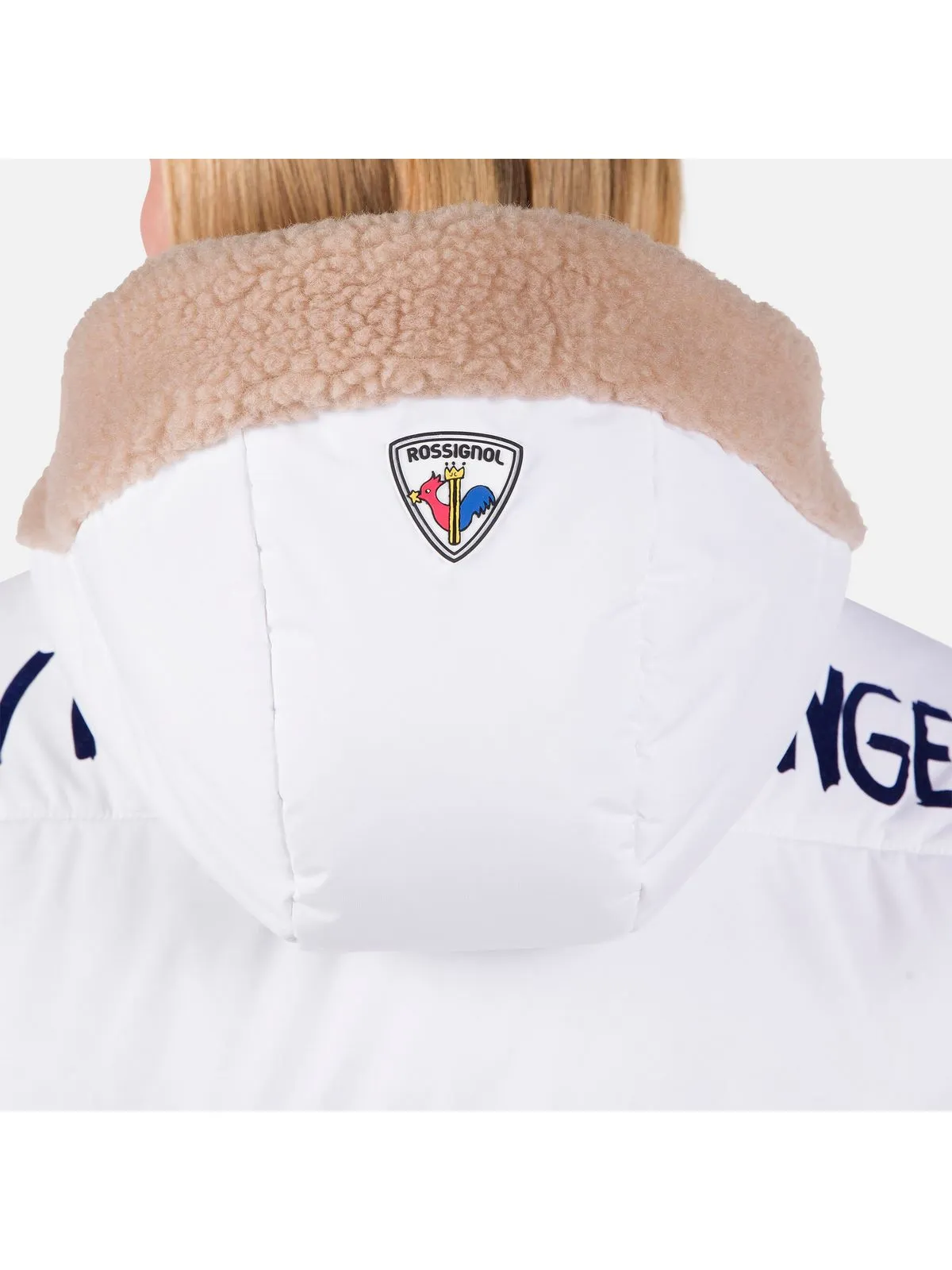 Kurtka narciarska damska Rossignol W Yety Fleecy Bomber Jkt biały