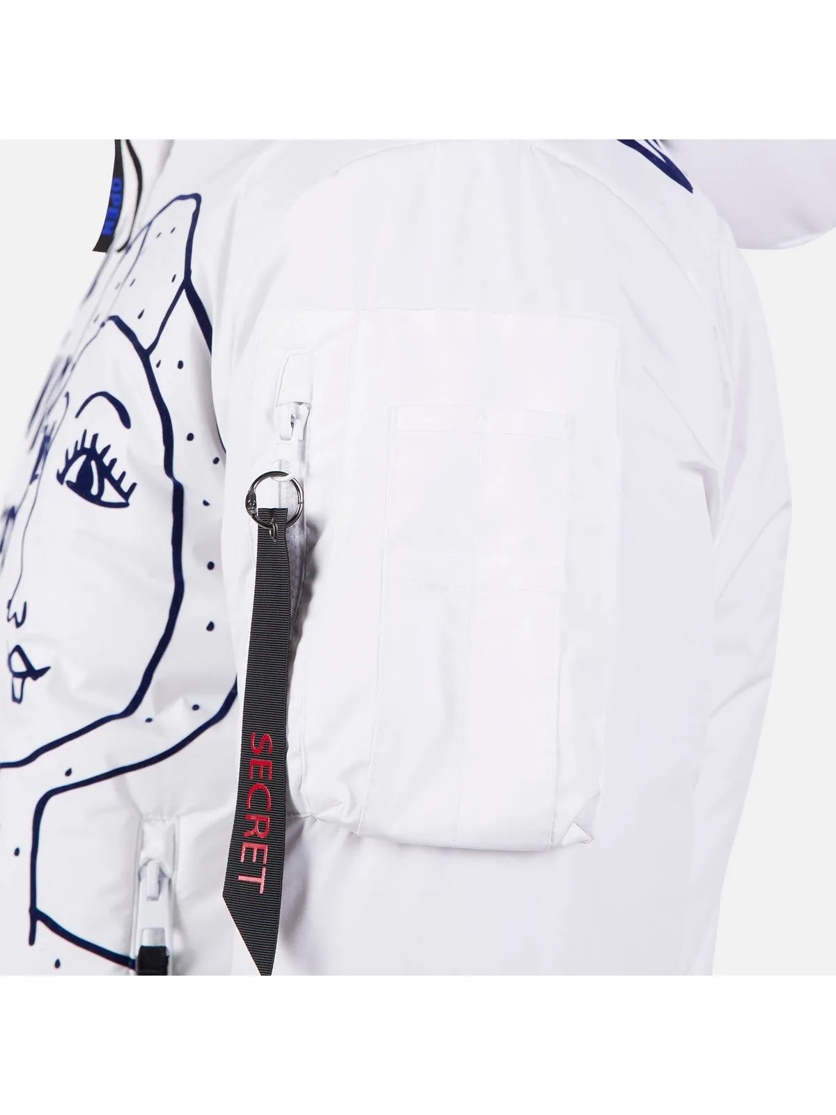 Kurtka narciarska damska Rossignol W Yety Fleecy Bomber Jkt biały