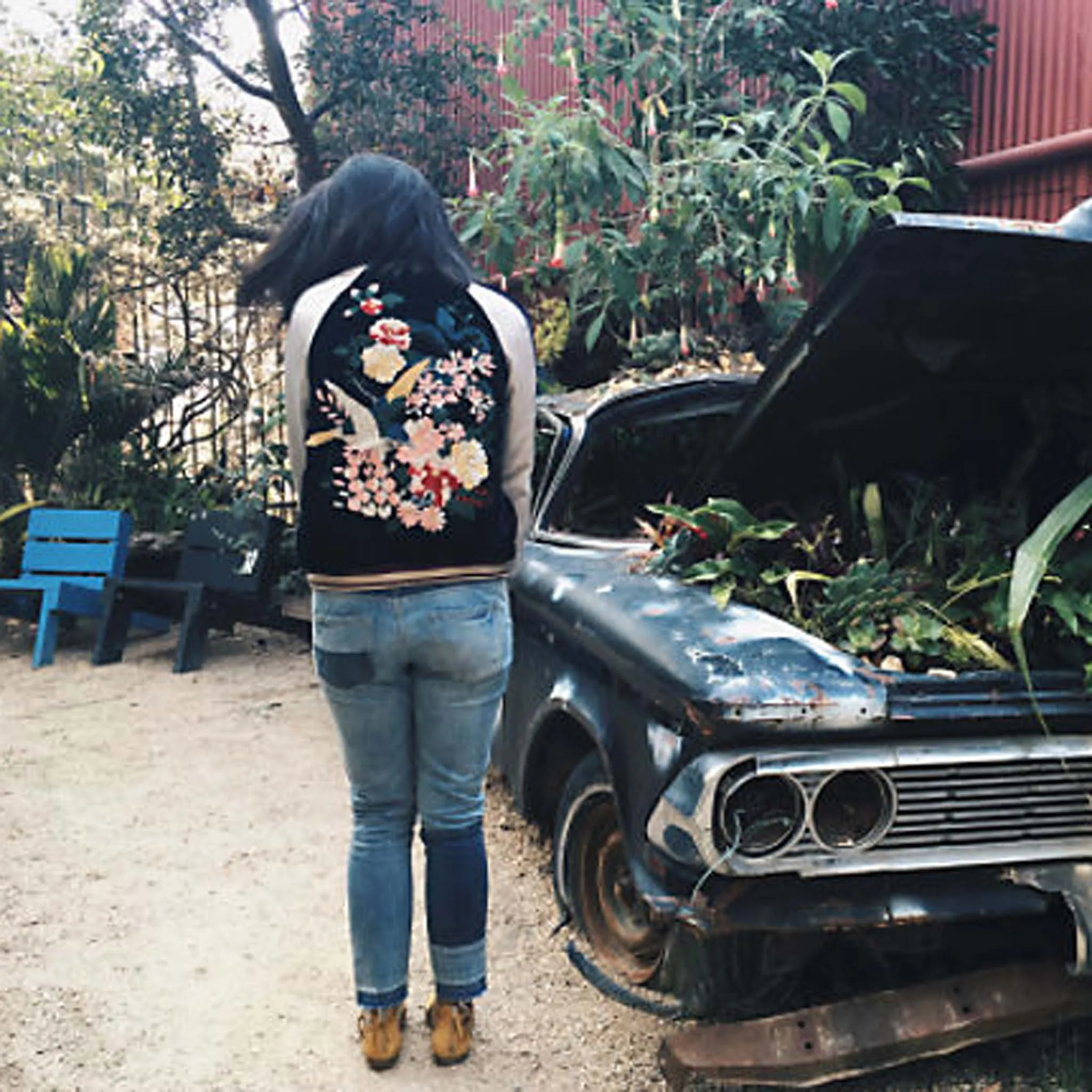 La Fleur Velvet Bomber Jacket (wholesale)