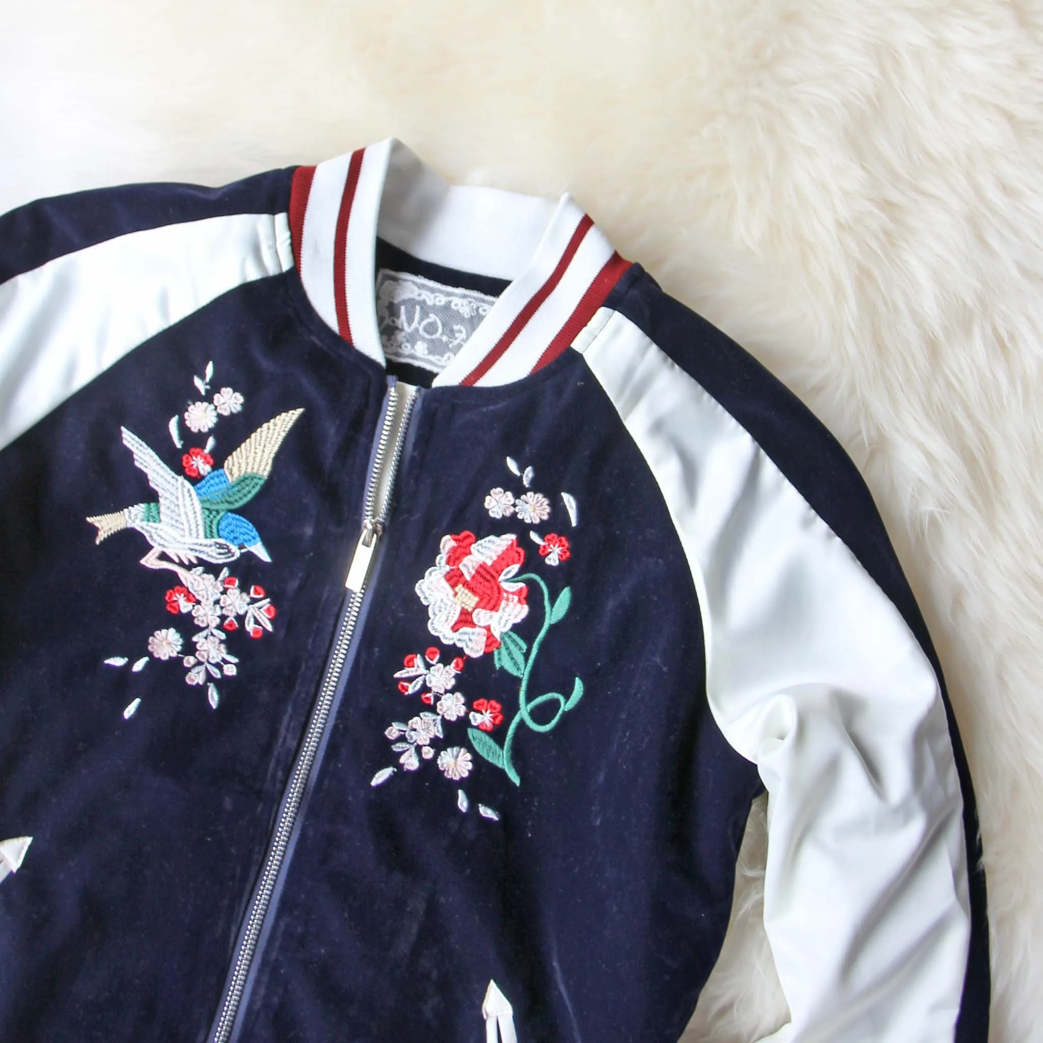 La Fleur Velvet Bomber Jacket (wholesale)