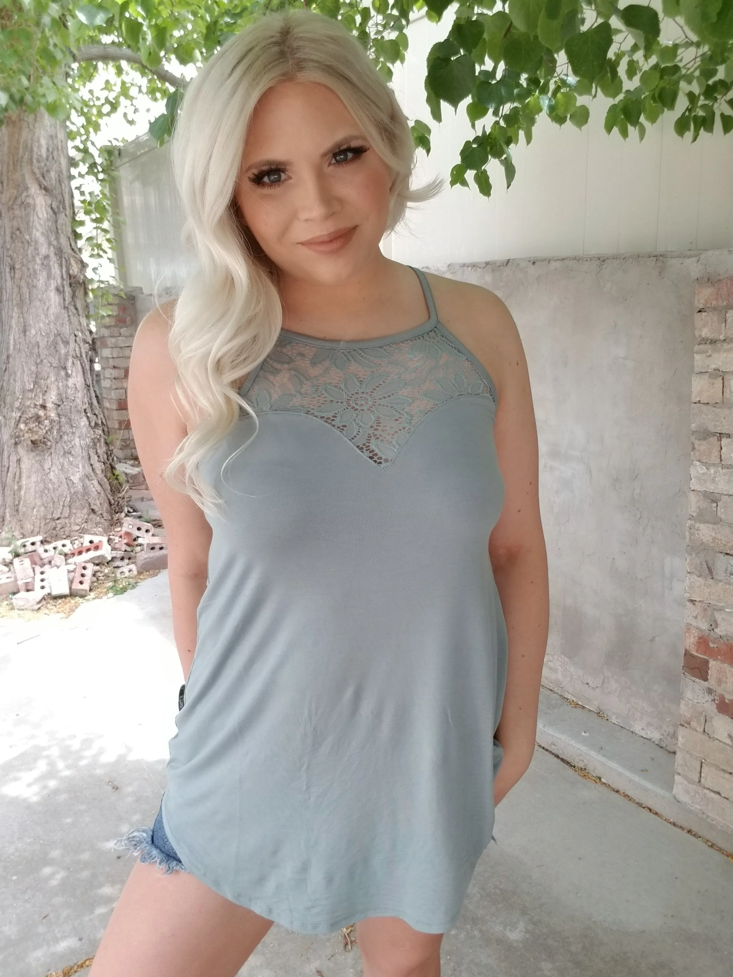 Lace Halter Top