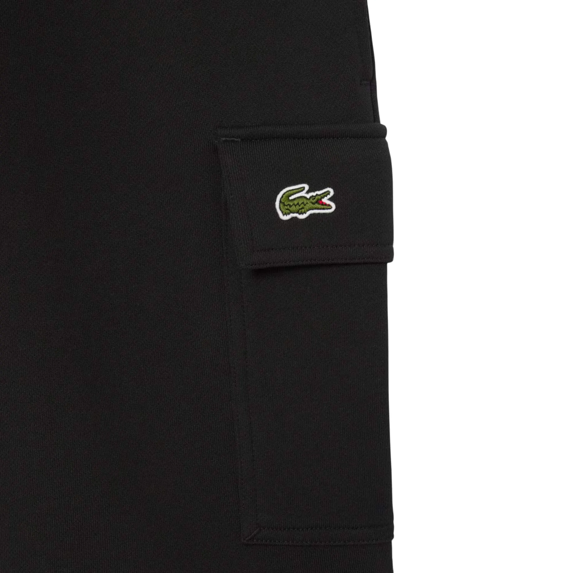 LACOSTE COTTON FLEECE CARGO SHORTS