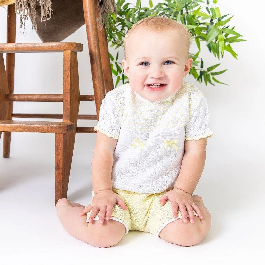 Lemon Knitted Top & Bloomers