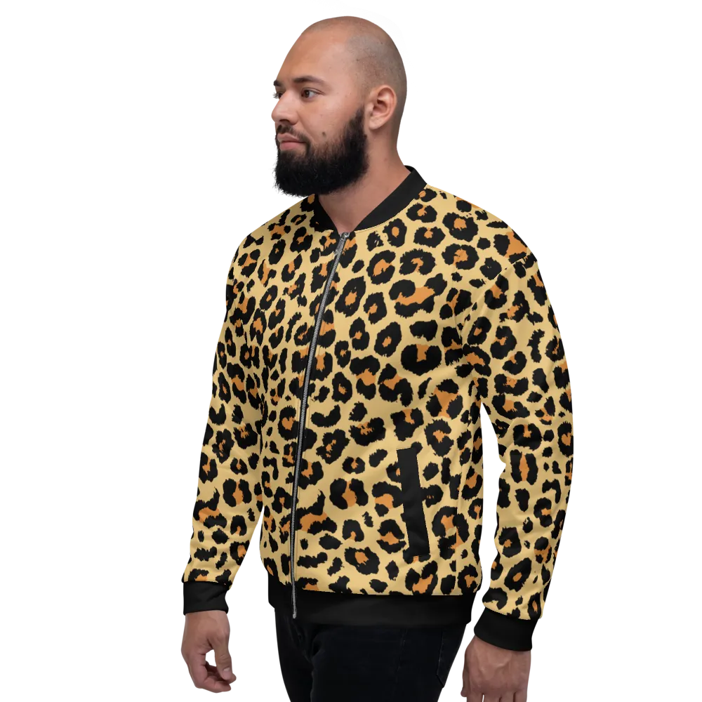 Leopard Skin Bomber Jacket