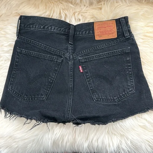 LEVIS 501 DENIM BLUE &amp; BLACK SHORTS BUNDLE SZ 25