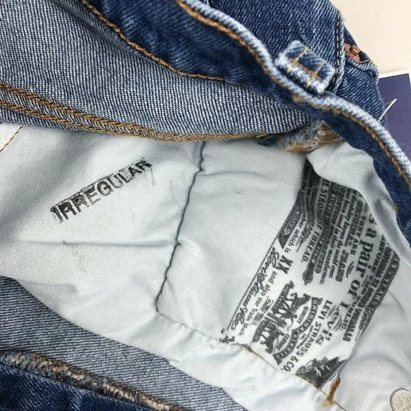 Levi's 501 frayed Denim Cutoff Jean Shorts size 28