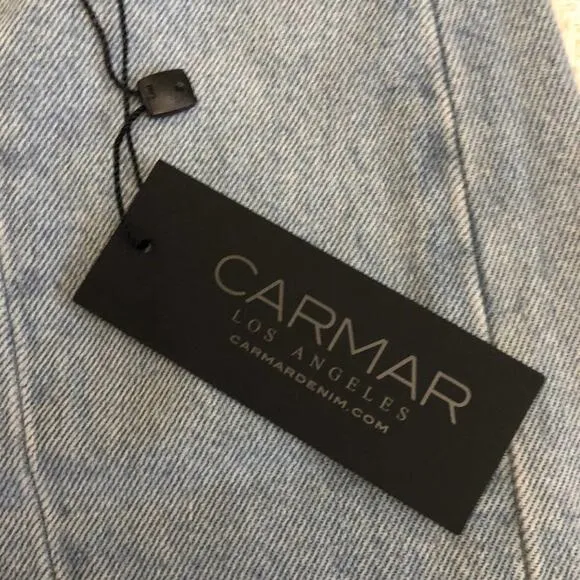 LF CARMAR Constance Denim Zip Front Shorts