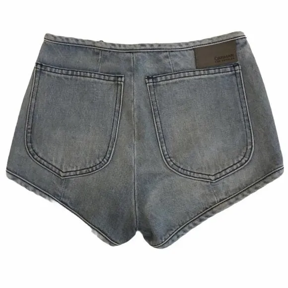 LF CARMAR Constance Denim Zip Front Shorts