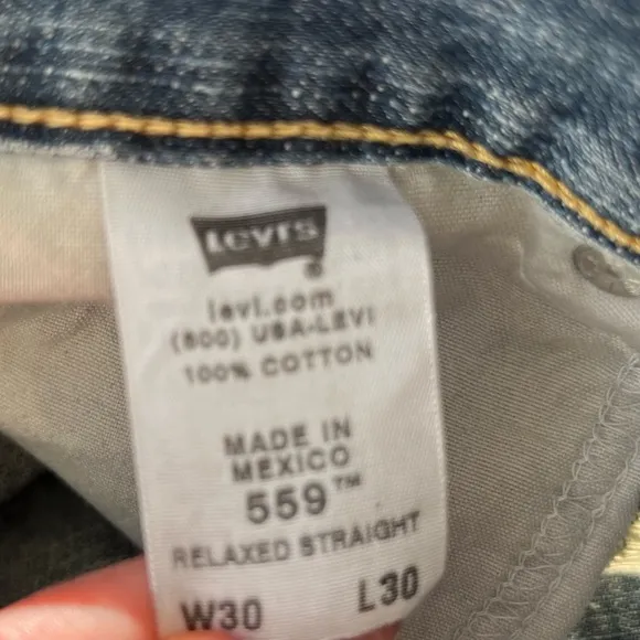 LF Levi’s one of a kind FURST dip dyed jean shorts 30 denim