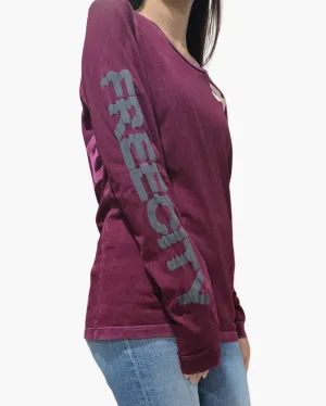 LIFENATURELOVE SUPERVINTAGE LONGSLEEVE T IN DEEPLOVE