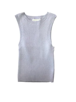 Light Blue Ribbed Tank..