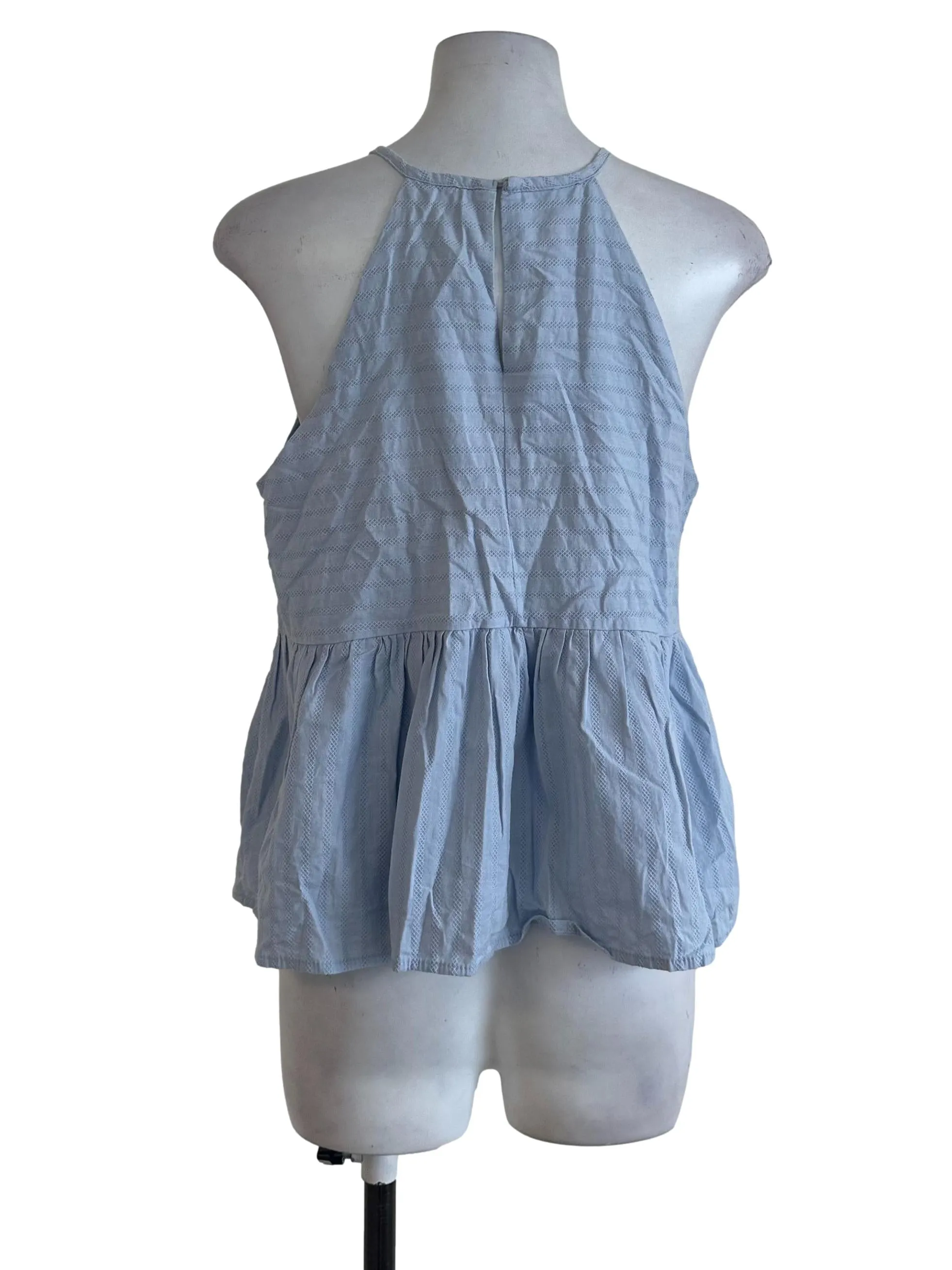 Light Blue Stripe Top