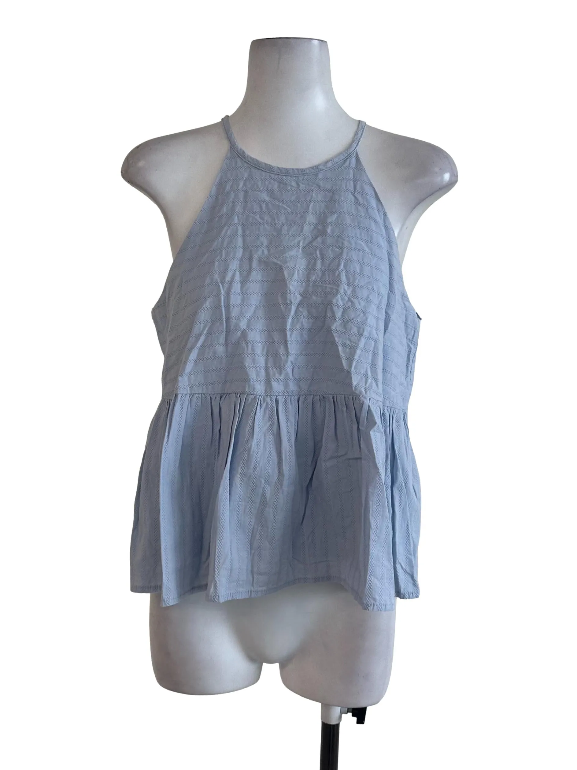 Light Blue Stripe Top