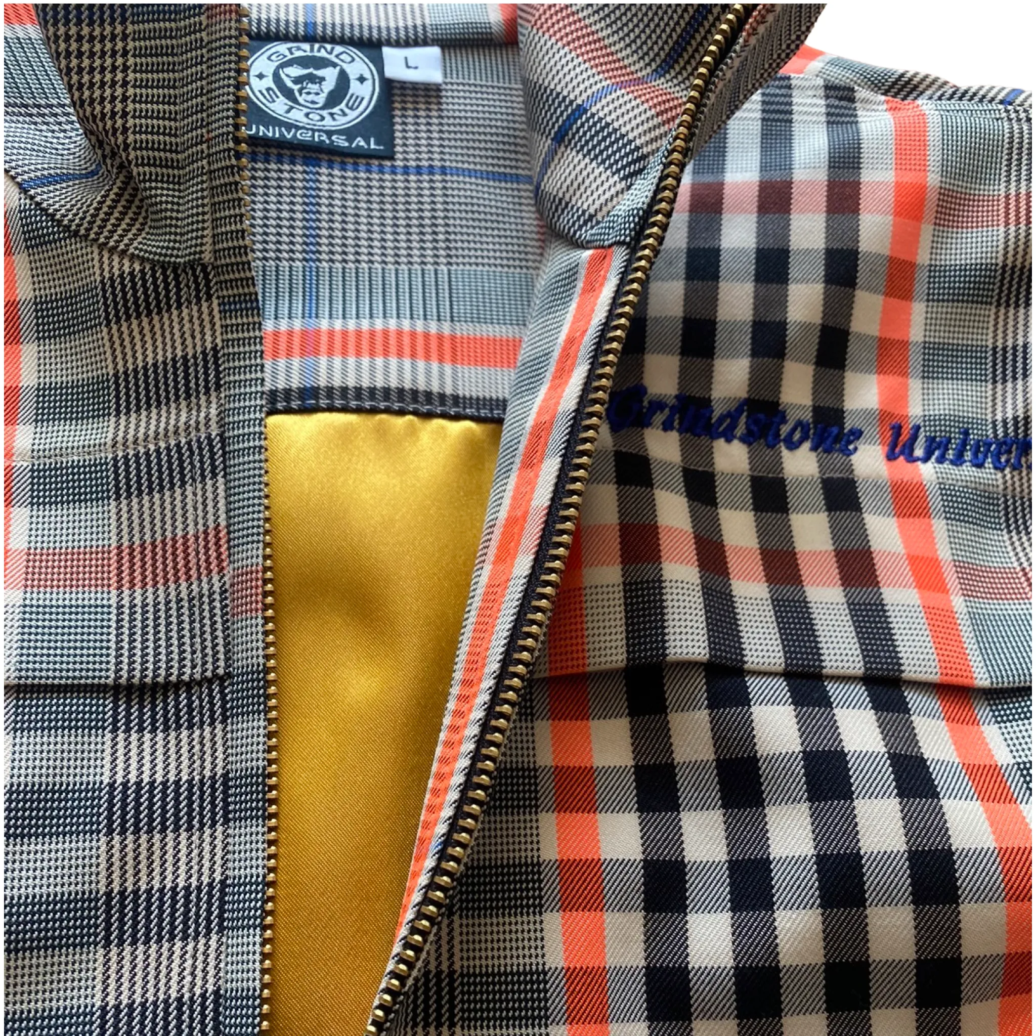 Lightweight Denim plaid James Dean jacket