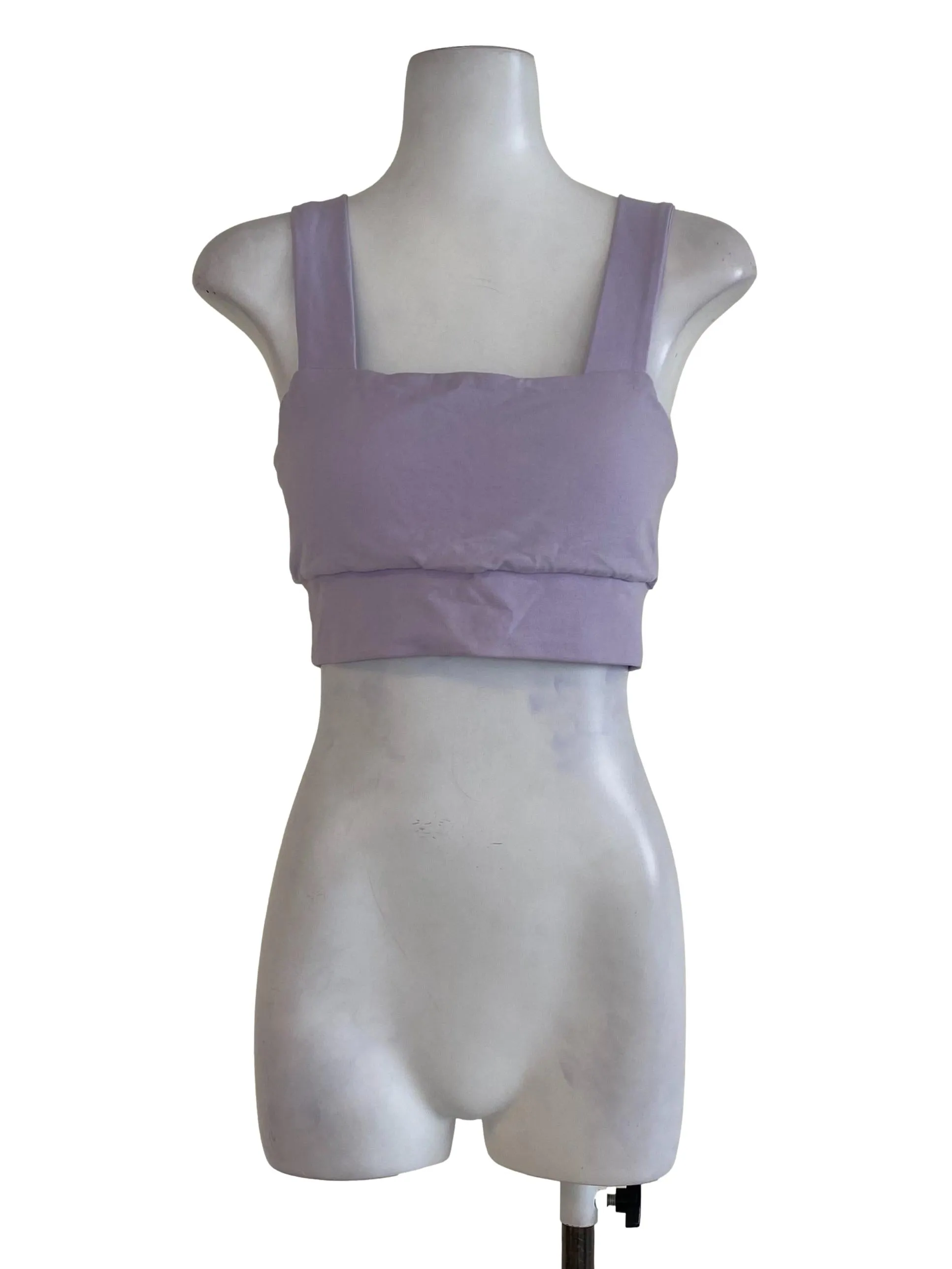 Lilac Plain Crop Top