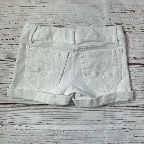 Lilly Pulitzer Clifton White Denim Shorts Sz 00
