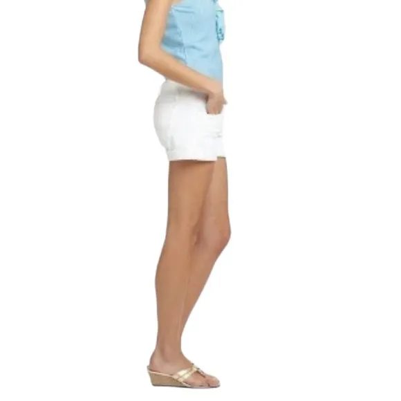 Lilly Pulitzer Clifton White Denim Shorts Sz 00
